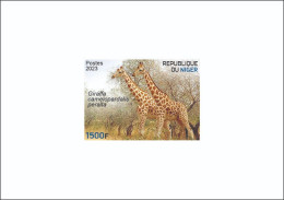 NIGER 2023 - DELUXE PROOF - GIRAFE GIRAFES GIRAFFE GIRAFFES - Giraffe