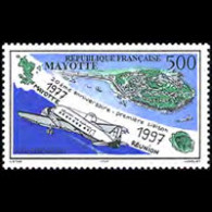 MAYOTTE 1997 - Scott# C2 Flight-Plane Set Of 1 MNH - Other & Unclassified