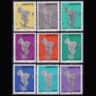 MAYOTTE 2004 - Scott# 194-202 Map Set Of 9 MNH - Altri & Non Classificati