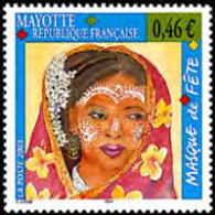 MAYOTTE 2003 - Scott# 186 Face Decorations Set Of 1 MNH - Autres & Non Classés