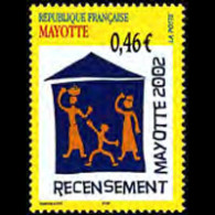 MAYOTTE 2002 - Scott# 179 Census Set Of 1 MNH - Otros & Sin Clasificación