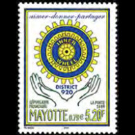 MAYOTTE 2000 - Scott# 135 Rotary District Set Of 1 MNH - Otros & Sin Clasificación