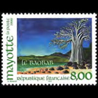 MAYOTTE 1999 - Scott# 127 Baobab Tree Set Of 1 MNH - Otros & Sin Clasificación