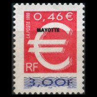 MAYOTTE 1999 - Scott# 125 Euro Opt. Set Of 1 MNH - Altri & Non Classificati