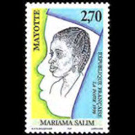 MAYOTTE 1998 - Scott# 108 Mariama Salim Set Of 1 MNH - Altri & Non Classificati