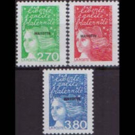 MAYOTTE 1997 - Scott# 95-7 Mariann Opt. Set Of 3 MNH - Sonstige & Ohne Zuordnung