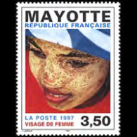 MAYOTTE 1997 - Scott# 90 Local Woman Set Of 1 MNH - Autres & Non Classés