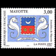 MAYOTTE 1997 - Scott# 86 Coat Of Arms Set Of 1 MNH - Sonstige & Ohne Zuordnung