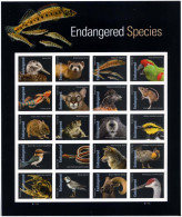 Etats-Unis / United States (Scott No.5799 - Endangered Species) [**] Pane Of 20 - Unused Stamps