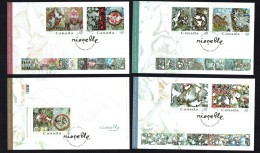 2003  Jean-Paul Riopelle, Painter 6 Regular Stamps And One Souvenir Sheet  Sc 2002a-f, 2003 - 2001-2010