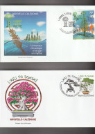 20122014 "  BONSAÏ / ENVIRONNEMENT / ARBRES " Sur 2 Enveloppes 1er Jour De Nouvelle-Calédonie FDC à Saisir ! - Protezione Dell'Ambiente & Clima