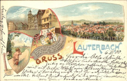 41781516 Lauterbach Hessen Marktplatz Strumpflied Weinendes Kind Wappen Lauterba - Lauterbach