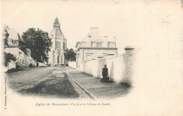 BELGIQUE - Péruwelz - Bonsecours - Eglise De Bonsecours - (Vue Prise De L'Avenue De Condé) - Carte Postale Ancienne - Peruwelz