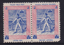 POLAND 1942 Field Post Seals Sailor Smith F29B Mint Hinged - Vignette Della Liberazione