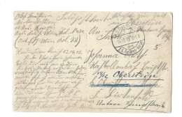 Carte Postale Expédiée En Feldpost De  14 Reserve Korps. à Oberstein. - Feldpost (Portofreiheit)