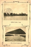 CONG, OUGHTERARD, MULTIPLE VIEWS, ASHFORD CASTLE, HILL OF DOON, ARCHITECTURE, BOAT, IRELAND, POSTCARD - Mayo