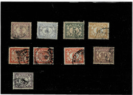 SURINAME ,colonie Olandese ,"Cifre" ,9 Pezzi Usati ,qualita Ottima - Suriname ... - 1975