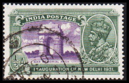 1931. INDIA. Georg V INAUGURATION OF NEW DELHI ½ A.  - JF540063 - 1911-35  George V