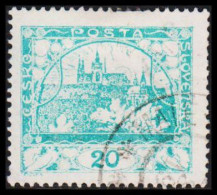 1919. CESKOSLOVENSKO. Hradschin. 20 Heller. Perforated 13 3/4 X 13 ½ . (Michel 4 D) - JF540207 - Used Stamps