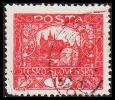 1919. CESKOSLOVENSKO. Hradschin. 15 Heller. Perforated 11½ X 11½,   (Michel 26 A) - JF540220 - Gebraucht