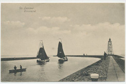 01 - Prentbriefkaart Lemmer 1917 - Havenmond - Lemmer