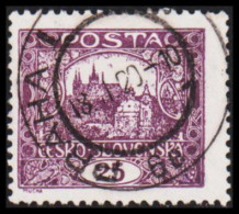 1919. CESKOSLOVENSKO. Hradschin. 25 Heller. Perforated 11½. (Michel 28 A) - JF540231 - Used Stamps