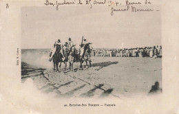 TUNISIE - Extrême Sut Tunisien - Fantasia - Animé - Carte Postale Ancienne - Túnez