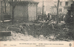 MILITARIA - Les Zeppelins Sur Paris - Crimes Odieux Des Pirates Boches - Effet De Bombe - Carte Postale Ancienne - Guerres - Autres