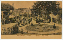 01- Prentbriefkaart Lemmer 1908 - Hotel Vd Hoff - Tuinzicht - Lemmer