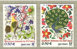 France 2003, Bird, Birds, Set Of 2v, MNH** - Paons