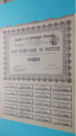 Société De La Stéréotypie NOUVELLE S.a. PARIS - Part Bénéficiaire Au Porteur > Nos 517 (1900) 1 Pc.! - S - V