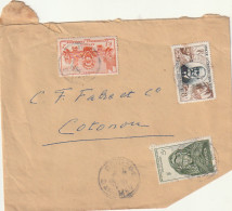 ***   AFRIQUE OCCIDENTAL FRANCAISE  ***  Courrier Par Avion 1954 Ets  Fabre Cotonou - Cartas & Documentos