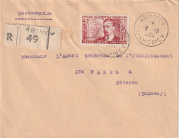 ***   AFRIQUE OCCIDENTAL FRANCAISE  ***  Courrier Par Avion 1954 Ets  Fabre Cotonou - Storia Postale