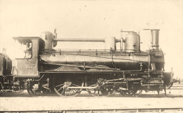 Train Locomotive Machine PO P.O. N°583 * Carte Photo * Chemin De Fer De Tours à Nantes * Cheminot Dépôt Gare - Trains