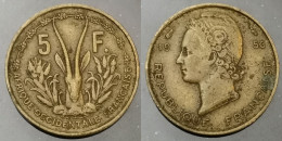 Monnaie Afrique Occidentale Française - 1956 - 5 Francs - Frans-West-Afrika