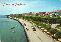 VIANA DO CASTELO, ARCHITECTURE, BUS, BOATS, PARK, PORTUGAL, POSTCARD - Viana Do Castelo