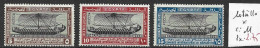 EGYPTE 108 à 110 * Côte 11 € - Unused Stamps