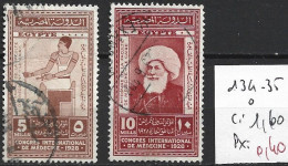 EGYPTE 134-35 Oblitérés Côte 1.60 € - Oblitérés