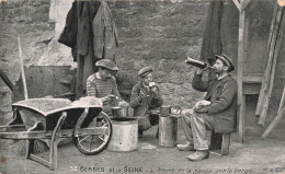FRANCE - Berges De La Seine - L'heure De La Soupe Sur La Berge - Carte Postale Ancienne - Autres & Non Classés