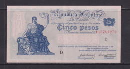 ARGENTINA - 1935-43 5 Pesos Circulated Banknote - Argentine