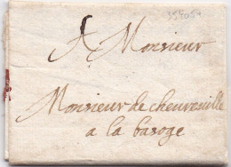 35405# LETTRE Datée Du 18 Mars 1642 Adressée à LA BASOGE - LA BAZOGE SARTHE - ....-1700: Voorlopers