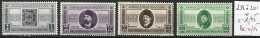 EGYPTE 238 à 241 * Côte 1.75 € - Unused Stamps