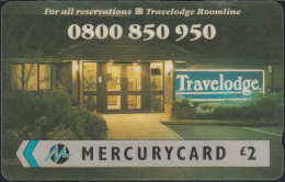 Paytelco Cards - PYTH002 Travelodge 0800 850 950 - £2 - 6PTHA - Mercury Communications & Paytelco