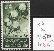 EGYPTE 261 ** Côte 0.80 € - Neufs