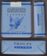 Paquet De Cigarettes " Gauloises Caporal TROUPE - Filtre " De Collection Sous Emballage D'origine Années 1960_D289 - Autres & Non Classés