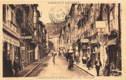FRANCE - Clermont L'Hérault - Rue Nationale - Carte Postale Ancienne - Clermont L'Hérault