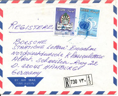 Lebanon Registered Air Mail Cover Sent To Germany - Lebanon