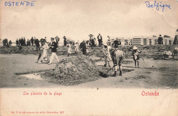 BELGIQUE - Ostende - Les Plaisirs De La Plage - Carte Postale Ancienne - Oostende