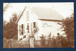 Carte-photo.Villa La Sueur.  Famille En Pose. 1908 - Fotografie