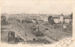 Angoulême * 1902 * La Gare * Train Locomotive Machine Ligne Chemin De Fer Charente - Angouleme